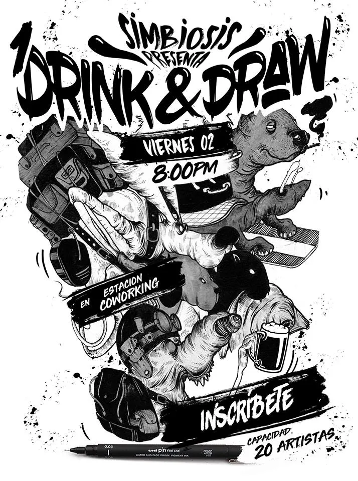 Primer Simbiosis Drink&Draw
